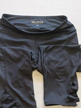 Hollister Black Kids Leggings with Side Cutouts